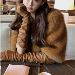 Mao Mao Jacket Women's Light Luxury High-end Celebrity Temperament Imitation Mink Fur Integrated Short Fur Shawl
