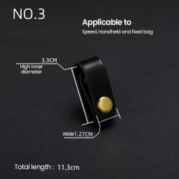Clip Buckle Genuine Leather Strap Leather Accessory Compact Cowhide Handbag Fixer For Fashion Accessories Leather Craftsmanship