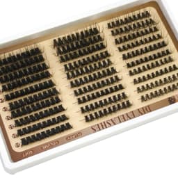 30rows Lash Clusters DIY Spiky Cluster Lashes Mixed Styles Fluffy Volume Clusters Lashes Fluffy Individual Eyelashes Extension