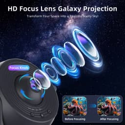 Ocean Starry Sky Projector Night Light 12 in 1 Animal Ocean Projector 360° Rotating Star Galaxy Projector Room Decoration