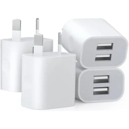 Dual USB Wall Charger,USB Power Adapter Plug, Double USB Wall Plug Adapter, 2-Port USB AU Plug 5V/2.1A Charger For Phone