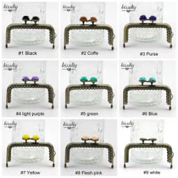 KISSDIY 10pcs 8.5CM Rose Head Pattern Purse Frame Antique Bronze Square Shape Bag Kiss Clasp Lace Metal DIY Bag Accessories