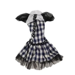 White Black Plaided Doll Clothes For Blythe Doll Dress Gown For Neo Blythe 1/6 Accessories Outfits For Licca Dolls Toys