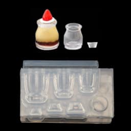 Silicone Mold Epoxy Resin Molds Jewelry Tools Bottle Goblet Cup Molds Goblet Cup Mold for DIY Baking Crafting Decor Y08E