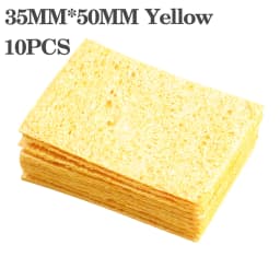 10pcs iron head cleaning sponge, high temperature resistant and thickened sponge, special for soldering iron holder.