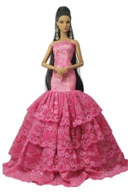 1 Set Doll Clothes 1:6 Scale Dress Gown Outfit for 11.5 Inch 30cm Doll Many Style for Choice Gifts for Girls Doll Accessories #8