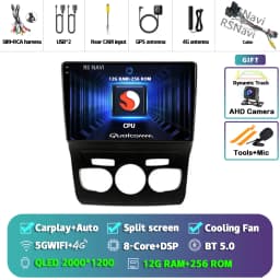 Android 16 Carplay DSP WIF+4G Car Radio GPS Multimedia Player For Citroen C4 C4L DS4 2013 2014 2015 2016 2017 Stereo 360 Camera