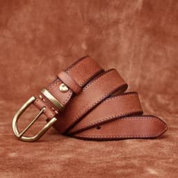 3.3CM Men High Quality Genuine Leather Belt Luxury Copper Buckle Belts Thickening Pure Cowskin Vintage Strap Male Jeans for Man