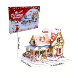8 Style Christmas Castle Building 3D Puzzle Model X'max House Architecture Construction Jigsaw Puzzles Toys Kids Christmas Gift