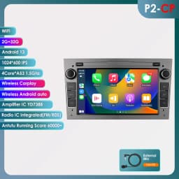 Hizpo 2Din 7inch Android Auto Car Radio for Opel Astra H G J Zafira B Corsa C Antara Vectra Vivaro GPS RDS DSP 4G BT CarPlay