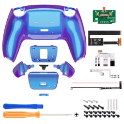 eXtremeRate Back Paddles Remappable Rise Remap Kit, Upgrade Board Back Shell Back Buttons for ps5 Controller BDM-010 & BDM-020