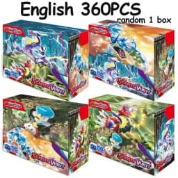 NEW 360PCS Card White Flare Black Bolt Prismatic SPARKS Scarlet Violet 151 English Booster Battle Transaction Gift
