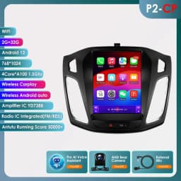 9.7"Carplay Android 13 Autoradio for Ford Focus 3 MK 3 2011-2019 Auto Multimedia player car intelligent systems radio GPS Stereo