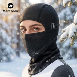 WEST BIKING Winter Warm Bicycle Balaclava Hat Full Face Windproof Bike Mask Caps Climbing Skiing Cycling Fleecr Cold-proof Hat