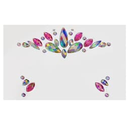 Cute Cat 3D Acrylic Rhinestone Face Sticker Masquerade Party Face Makeup Decoration Temporary Tattoo Face Painting Decals