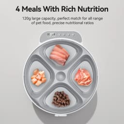ROJECO Multifunctional Wireless Automatic Cat Feeder 4 Meals Wet Dry Food Dispenser Smart Timed Pet Feeder For Cat Dog Supplies