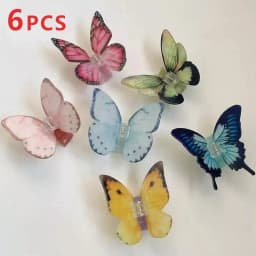1 simulated butterfly grab clip temperament hairpin coiffit Shark clip high-grade hair accessories