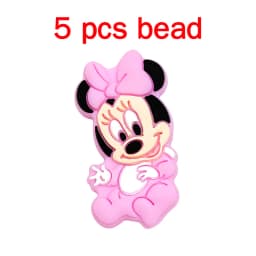 5pcs Silicone Cartoon Beads Pacifier Chain Baby DIY Care Pacify Accessory Adornment