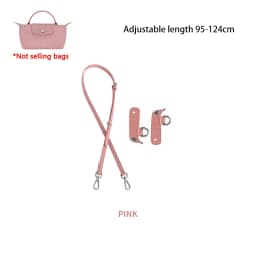 Cow Leather Bag Shoulder Strap Replacement Crossbody Adjustable Conversion Kit Fit for Longchamp Mini Pouch