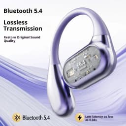 Original Lenovo Q17 Pro Clip-On-Ear Wireless Bluetooth Earphone With LED Noise Cancelling TWS Sport Earbuds Gaming Headset