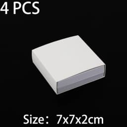 1Pcs White 3D Floating Display Case Stands Holder Plastic Suspension Storage for Pendant Necklace Bracelet Ring Jewelry Case
