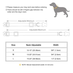 Personalized Dog Collar Waterproof Nylon Dog Collars Soft Padded Pet Necklace Free Engraved for Small Medium Large Dogs Pitbull