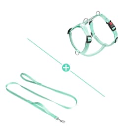 Adjustable Solid Nylon Dog Harness with 2 D-Rings Lightweight Comfortable No-Pull H-typed Dog Chest Harness Outdoor Pet Supplies
