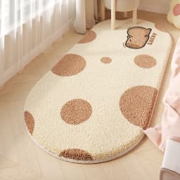 Bedroom Carpet Room Soft Fluffy Bedside Rug Cute Cartoon Capibara Rugs Long Home Decor Non-slip Floor Mat Alfombra De Dormitorio
