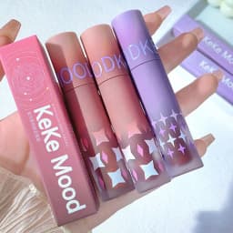 Matte Dark Red Lip Makeup Matte Black Brown Black Blue Gothic Velvet Lip Gloss Waterproof Moisturize Non-stick Cup Lipstick Tint