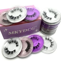 16 Pairs 3 Styles Wispy Faux Mink False Eyelashes Mixed Dramatic Thick Curled Fluffy Strip Lashes Multipack for Eyes Makeup Sets