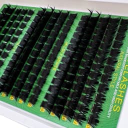 Spikes Lash Cluster 160D 200D 300D Thick Spiky Individuals Lashes 10-18mm Mega Wispy Eyelash Extension Fluff D Curly DIY at Home