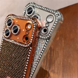 Colorful Glitter Full Screen Diamond Phone Case for iPhone 18 Pro Max 17 16 15 14 13 Lens Protection Plated Shockproof Cover