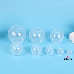 3D Sphere Ball Silicone Mold Round Clear Mould for UV Resin Epoxy Resin Craft Supplies Flowers Preservation for Home Decor