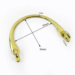 2Pcs Deepeel Metal Bag Handles Purse Frame O D Rings Handbags Replacement Chain DIY Bags Handle Handmade Hardware Accessories