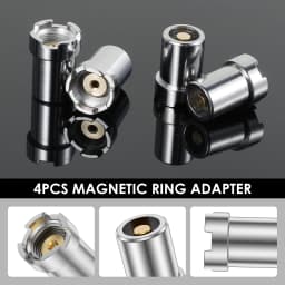 4Pcs Thread Adapter Threaded Ring Adapter Kit Durable 510 Threaded Magnetic Adapter Stable Magnetic Ring Adapter Converter