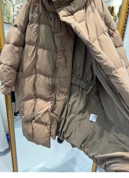 Schinteon Women White Duck Down Long Jacket with Hood Loose Over Size Coat Autumn Winter Warm Outwear Korean Style Big Pockets