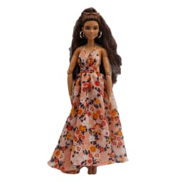 New 30cm 1/6 Sling backless floral Chiffon maxi irregular hem dress Accessories Clothes for B.Doll 11.5" Fashion Doll