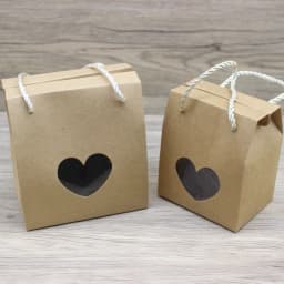10pc 2sizes Paper Gifts Package Box with Hanger DIY Handmade Marble Flower Style Paper Window Box Paryt Suppiles Wrapping