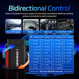 2026 KONNWEI KDIAG Car Obd2 Bluetooth All System Diagnostic Tool Read Erase Codes EPB DPF Oil Reset SRS SAS TPMS Sensor Scanner