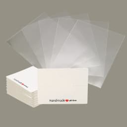 100pcs Handmade Jewelry Display Kit - 50 Elegant Clear Bags and 50 "Handmade with Love" Cards, Perfect for Jewelry Packaging