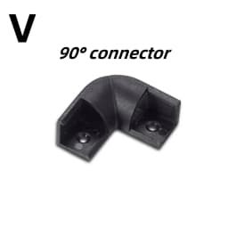 1-30Pcs/lot LED Aluminum profile 0.5m/pcs U/V shape Corner for 5050 2835 LED Strip Bar Lamp channel Holder White/Black Cover