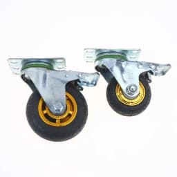 1Pcs Soft Elastic Rubber Caster 3/4 Inches Universal Caster Wheels Profile Castor Wheels With Brakes Floor Marks Silent Casters