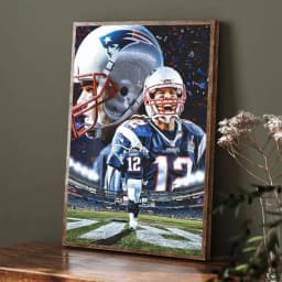 T-Tom Rugby B-Brady Poster Room Bar Cafe Decor Stickers Wall S