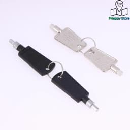 2Pcs Freezer Refrigerator Door Key Lock Pentagon Keys Part Accessories For Haier