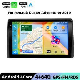 Podofo AI Voice Wireless Carplay Android Auto Radio For Renault Duster Adventurer 2019 Car Intelligent Systems BT 2din Autoradio