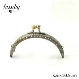 10PCS 6.5 7.5 8.5 10.5 12.5 15 20CM Semi-Circle Metal Purse Frame for Bag DIY Handmade Kiss Lock Wedding clutch frame Accessory