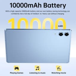 CHOTOG NEW Pad 7s Pro Tablet 10.1 Inch Android 15 Tab PC 16+32MP Camera 10000mAh Face Unlocked 5G Dual SIM Long Battery Wifi GPS Tablets For Children's Kids With Keyboard Laptop