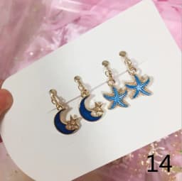 2 Pairs/Set 2 Pairs/Set New Arrivals Cute White Cats Butterfly Clip on Earrings for Kids Girls Earrings Jewelry No Pierced Child