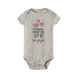 No Falling in Love I'm My Dad's Spanish Printed Baby Bodysuit Funny Newborn Jumpsuit Toddler Summer Clothes Infant Shower Gifts