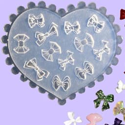 SNASAN Tiny Flower Heart Dolphin Gemstone Beauty Nail Art Resin Silicone Mould DIY Handmade Tool Small Beads Resin Silicone Mold